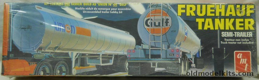 AMT 1/25 Fruehauf Semi Tanker Trailer Union 76 or Gulf Oil, T531 plastic model kit